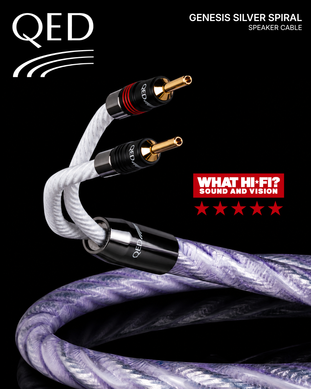 QED Genesis Silver Spiral Speaker Cable