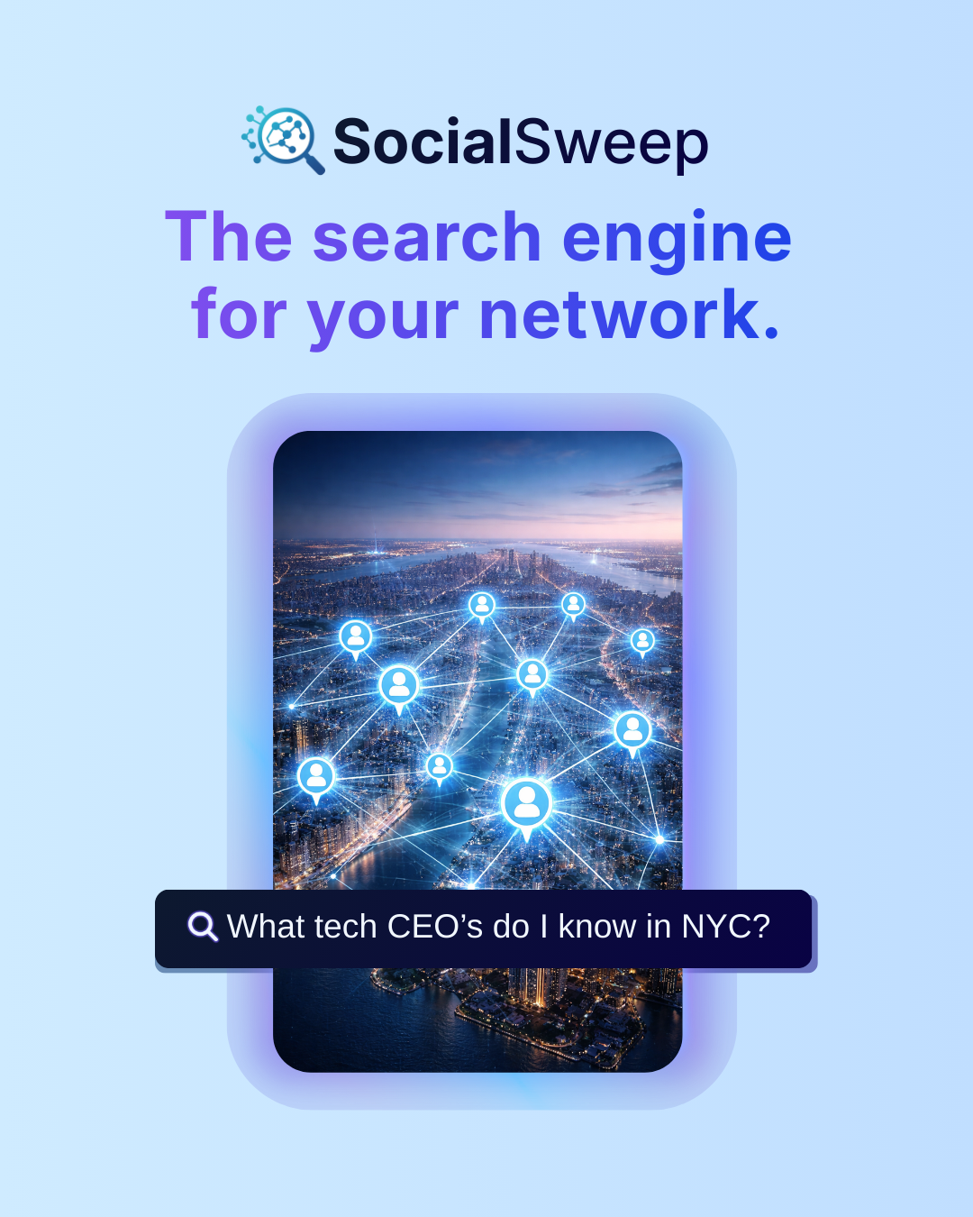 SocialSweep — Search Engine for Your Network